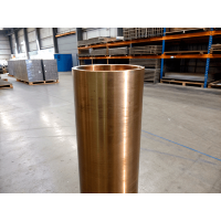 Труба бронзовая прессованная ГКР 20x1 мм БрАЖ9-4 ТУ 48-21-418-74